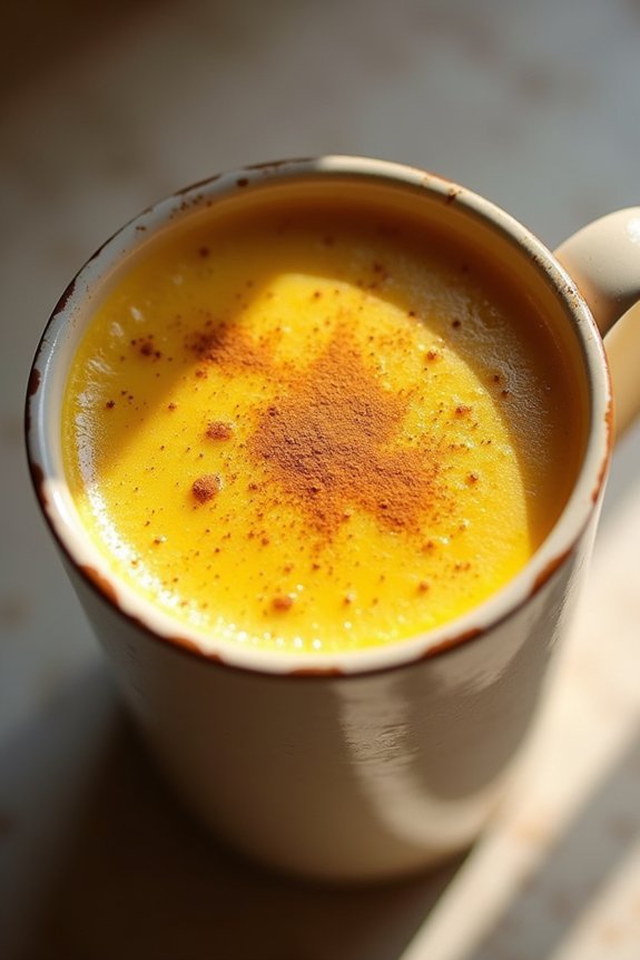 turmeric infused creamy latte
