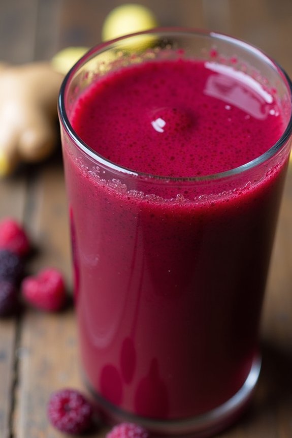 vibrant beet berry juice