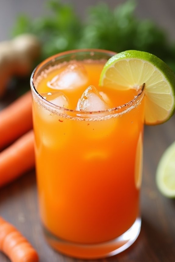 vibrant carrot juice celebration