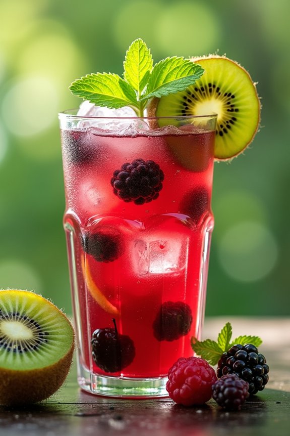 vibrant kiwi berry juice