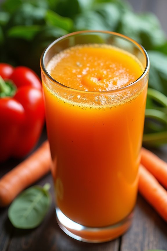 vibrant vegetable juice blend