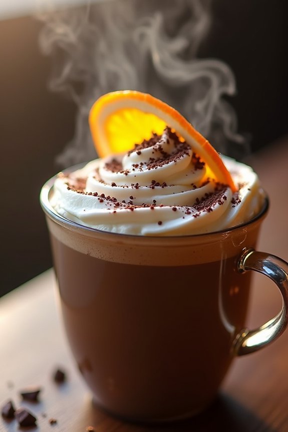 warm orange mocha delight