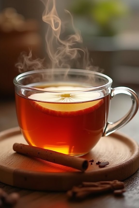 warming apple ginger tea