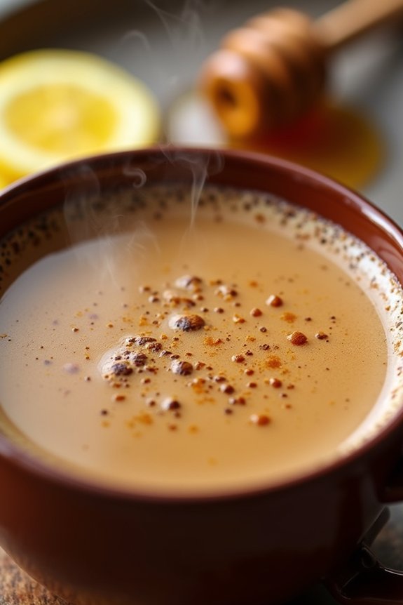 warming honey ginger tea