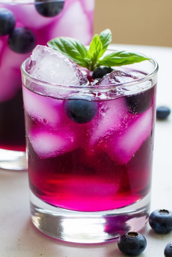 blueberry basil margarita delight