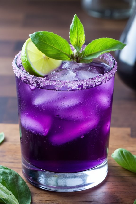 blueberry basil margarita delight