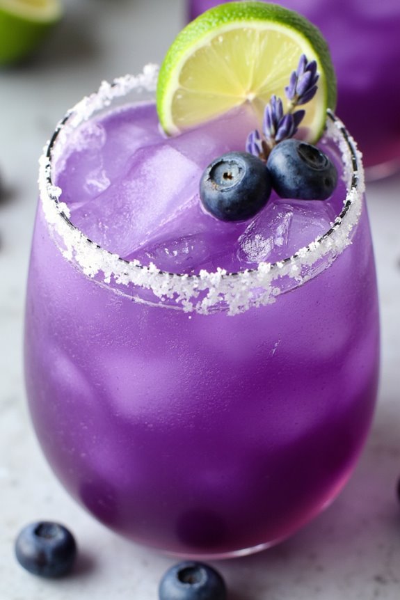 blueberry lavender margarita delight