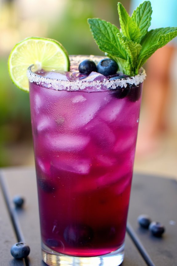 blueberry mint margarita recipe