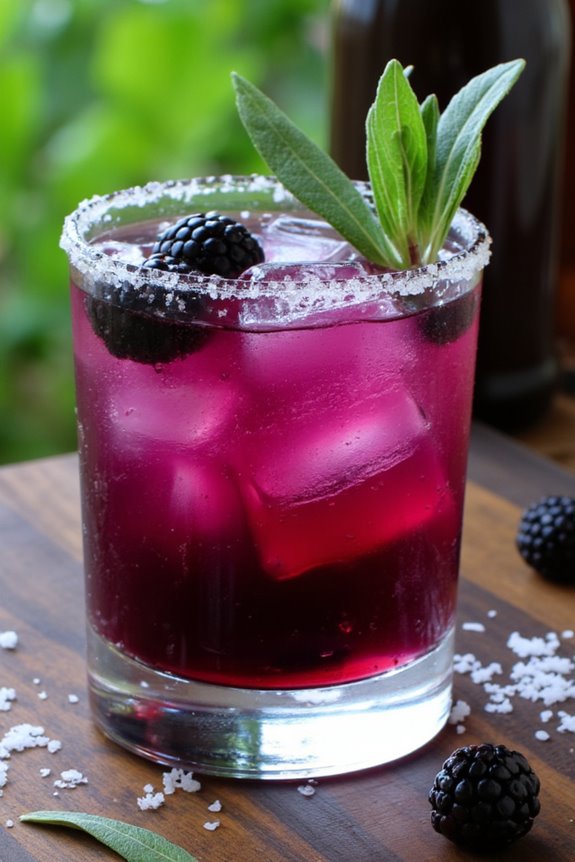 bold blackberry sage margarita