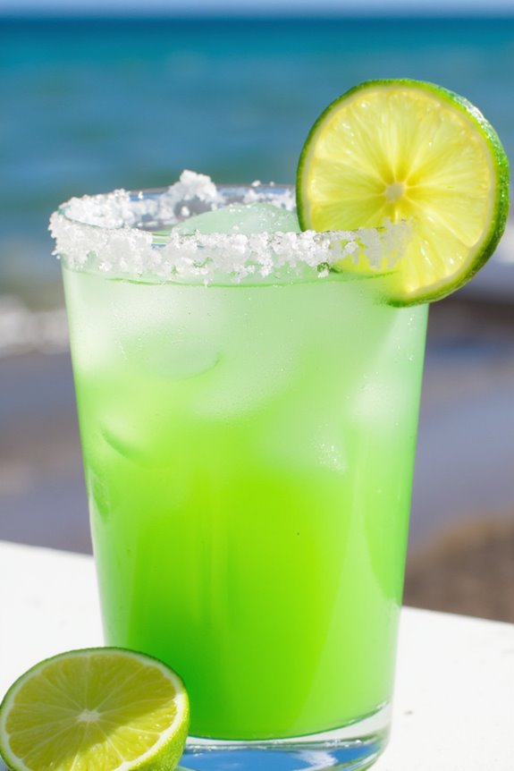 delightful frozen lime cocktail