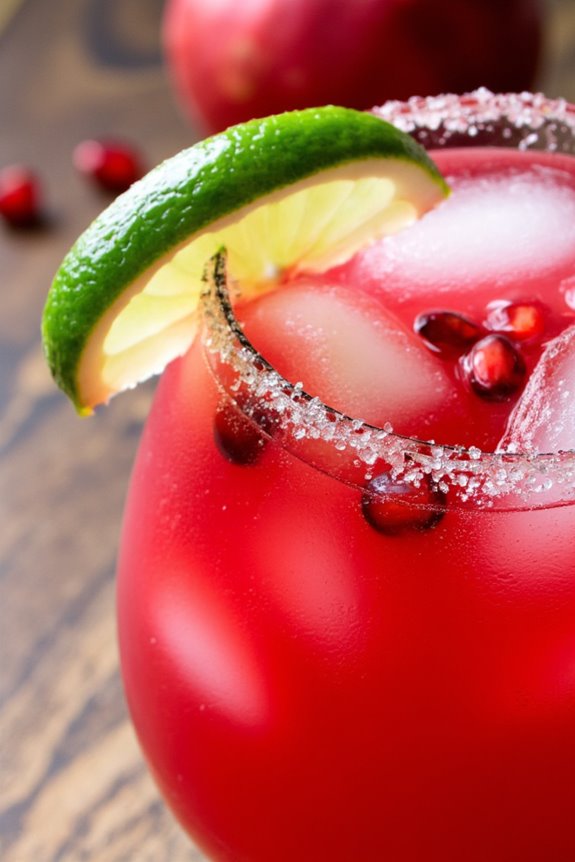 festive pomegranate margarita mix