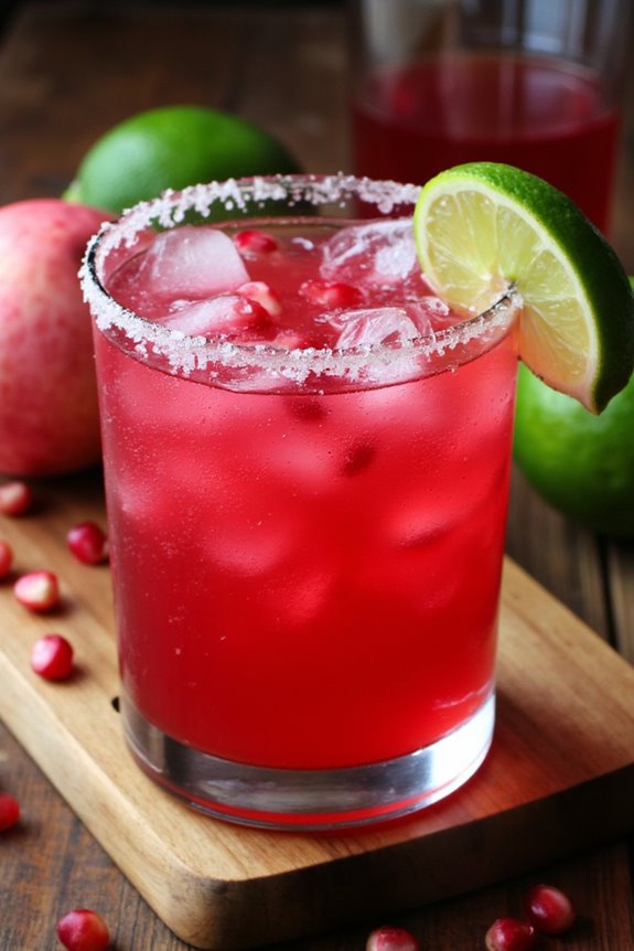 festive pomegranate margarita recipe