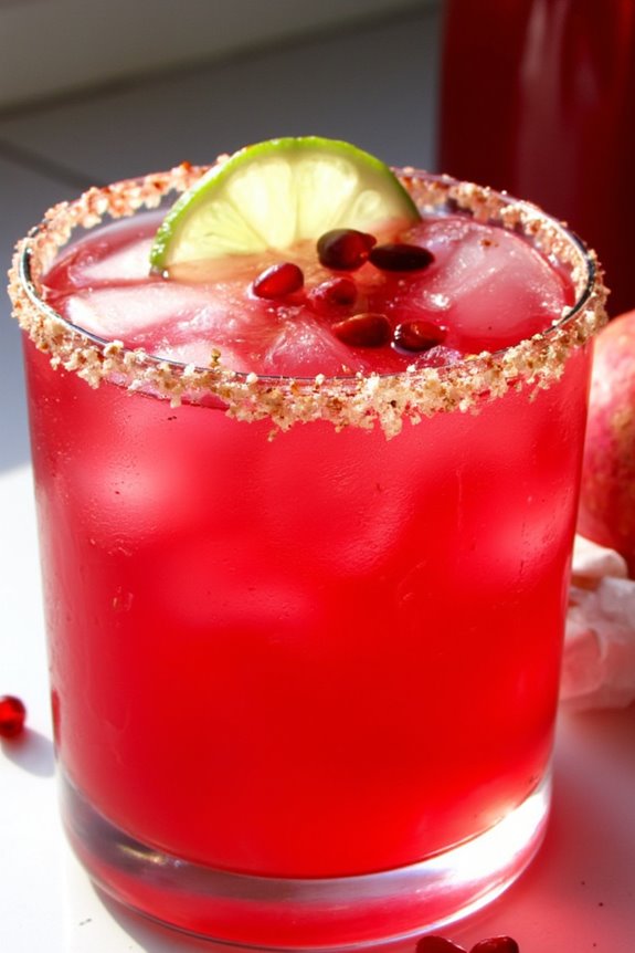 festive pomegranate margarita recipe