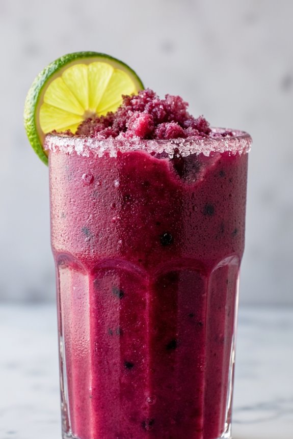 frozen blackberry margarita slush