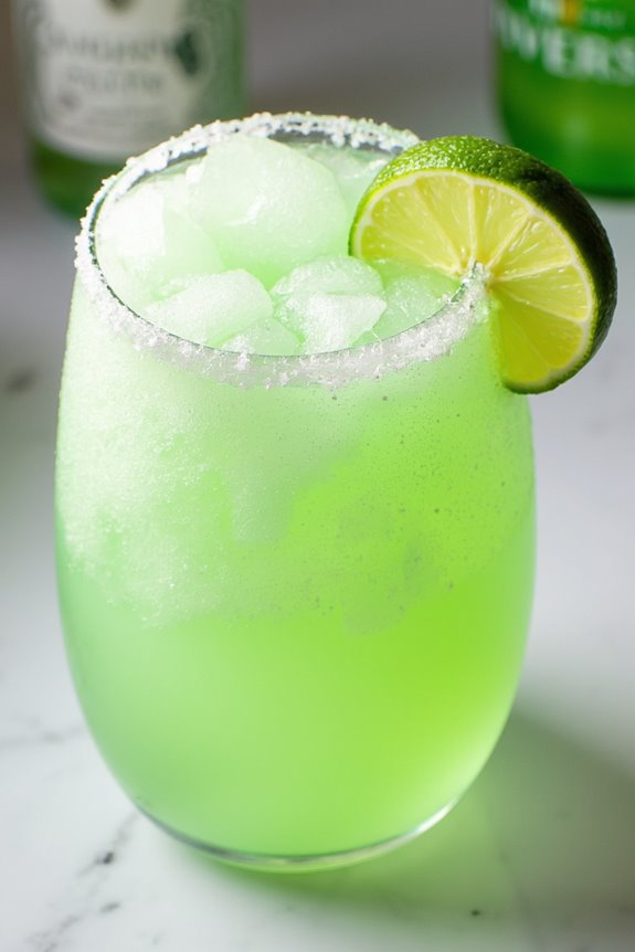 icy lime margarita slush