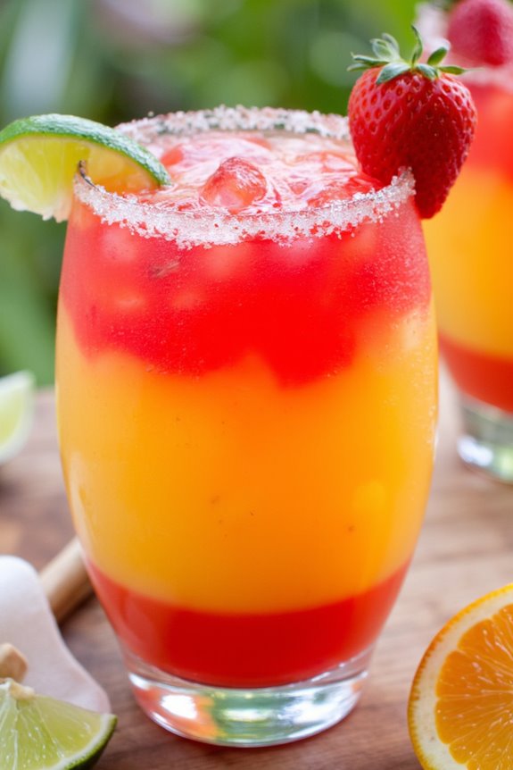 mango strawberry margarita bliss