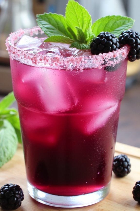 mint blackberry margarita recipe