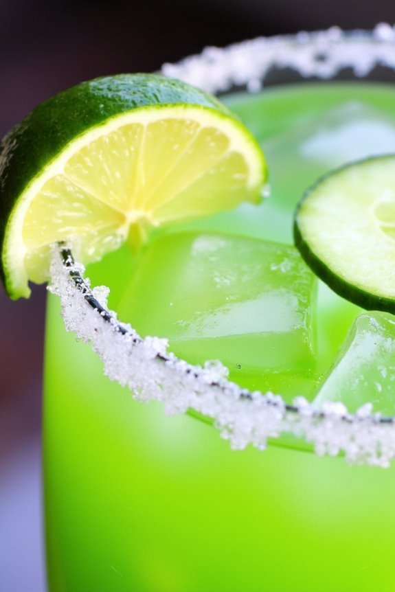 refreshing cucumber lime margarita