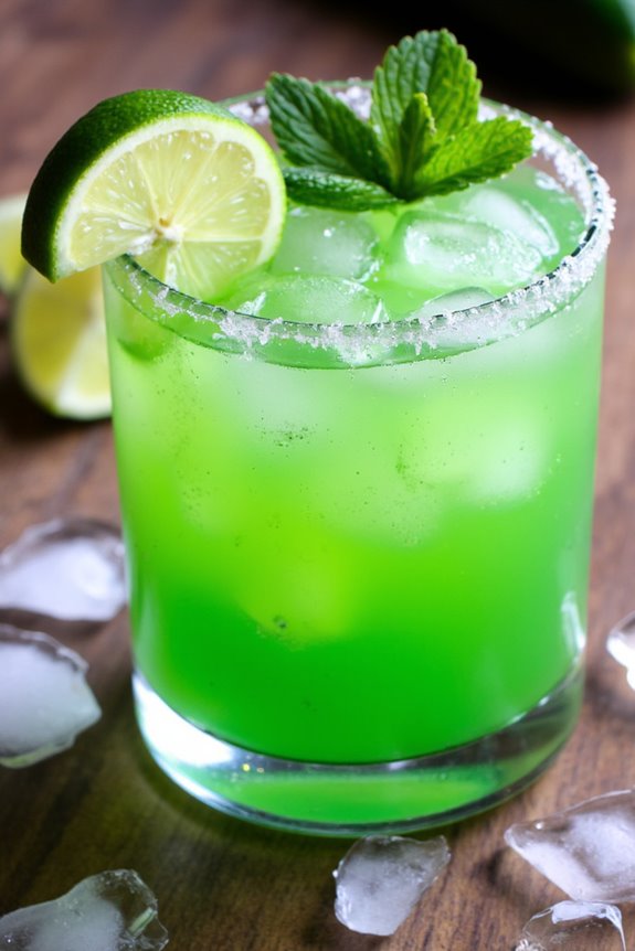 refreshing cucumber mint margarita