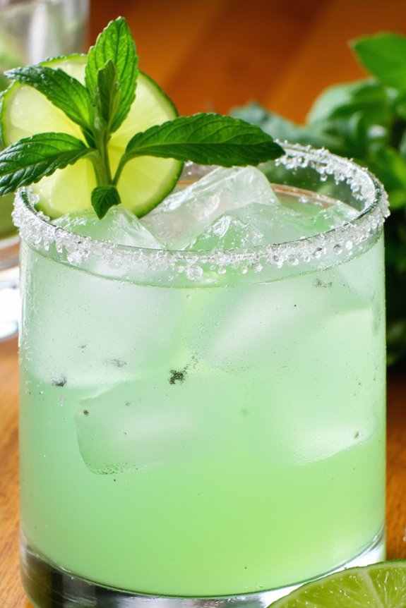 refreshing cucumber mint margarita