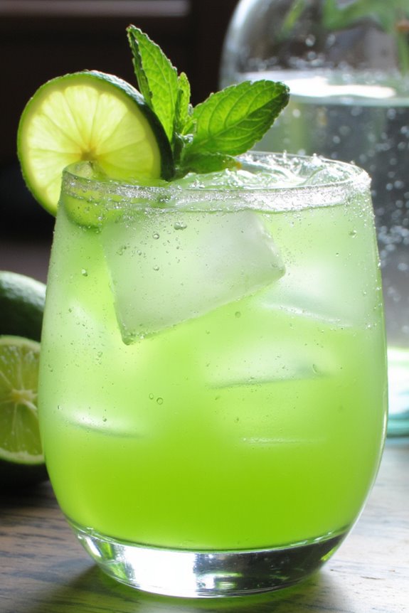 refreshing cucumber mint margarita