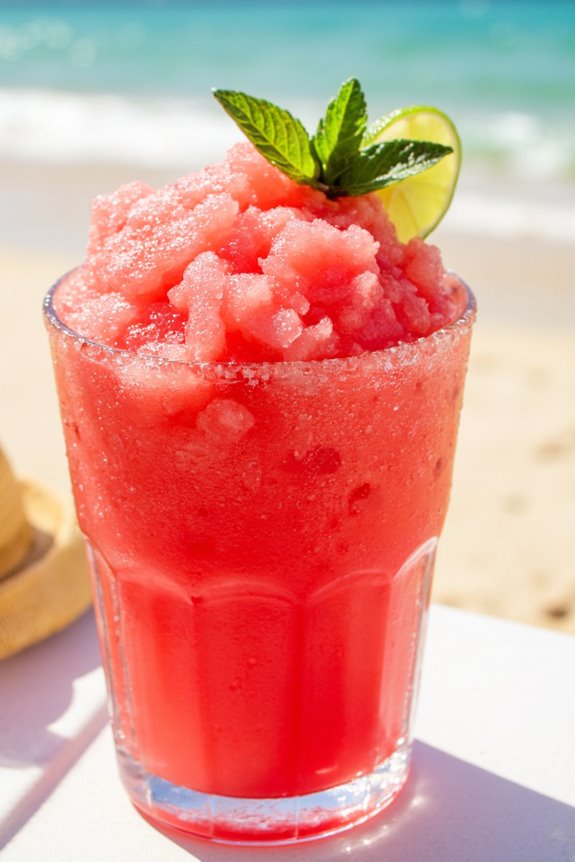 refreshing summer cocktail slush