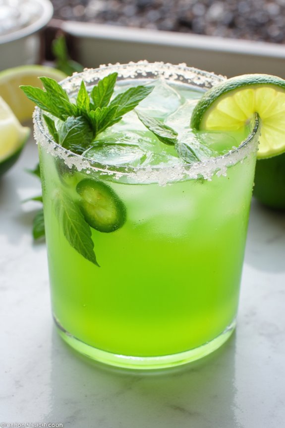 spicy minty cocktail delight