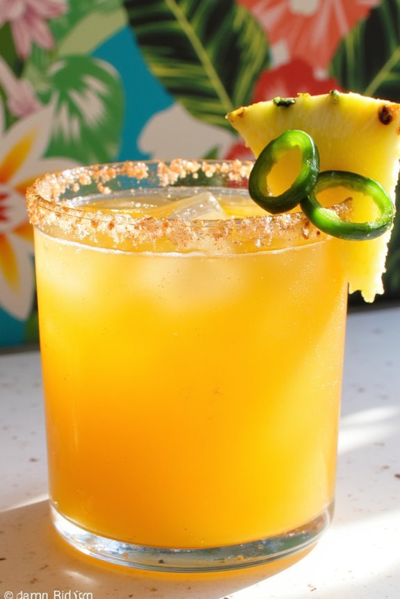 spicy pineapple margarita delight