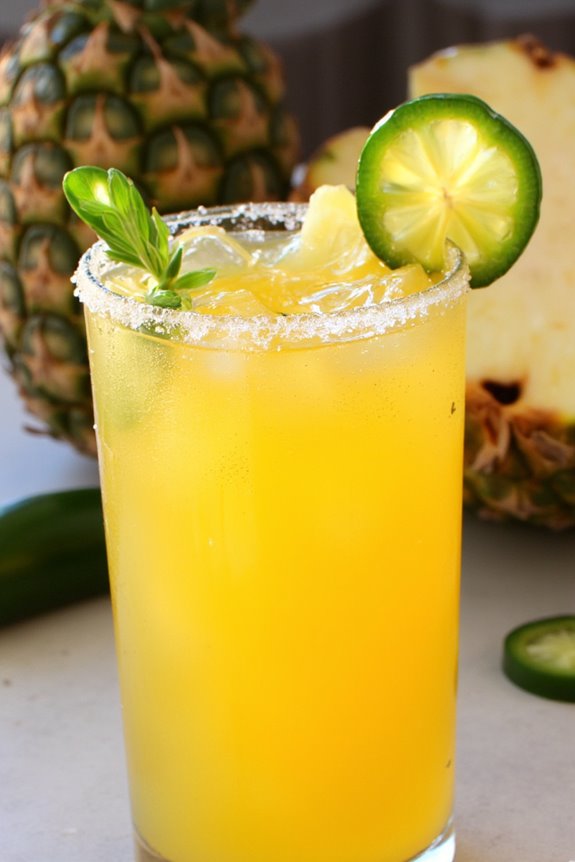 spicy pineapple margarita delight
