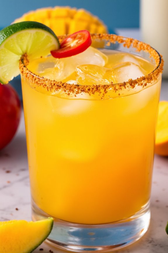 spicy sweet mango margarita
