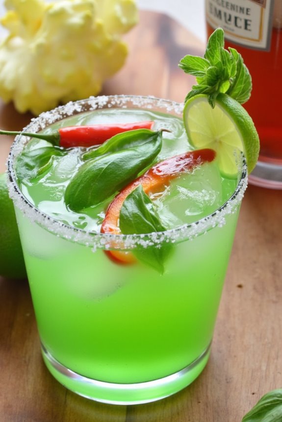 spicy thai basil margarita