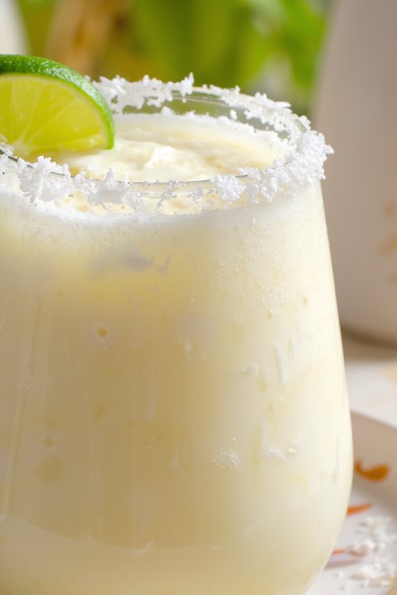 tropical creamy cocktail delight