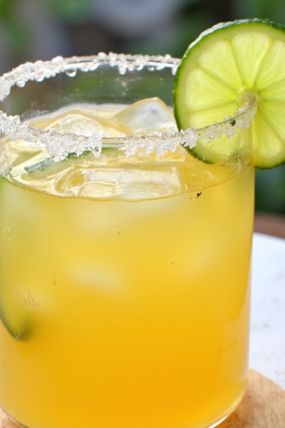 tropical cucumber passion margarita