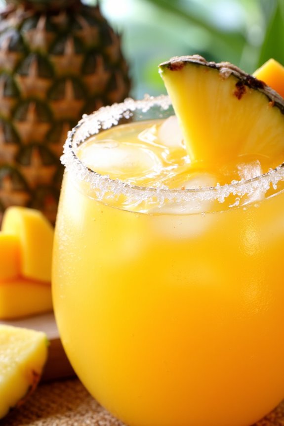tropical mango pineapple margarita
