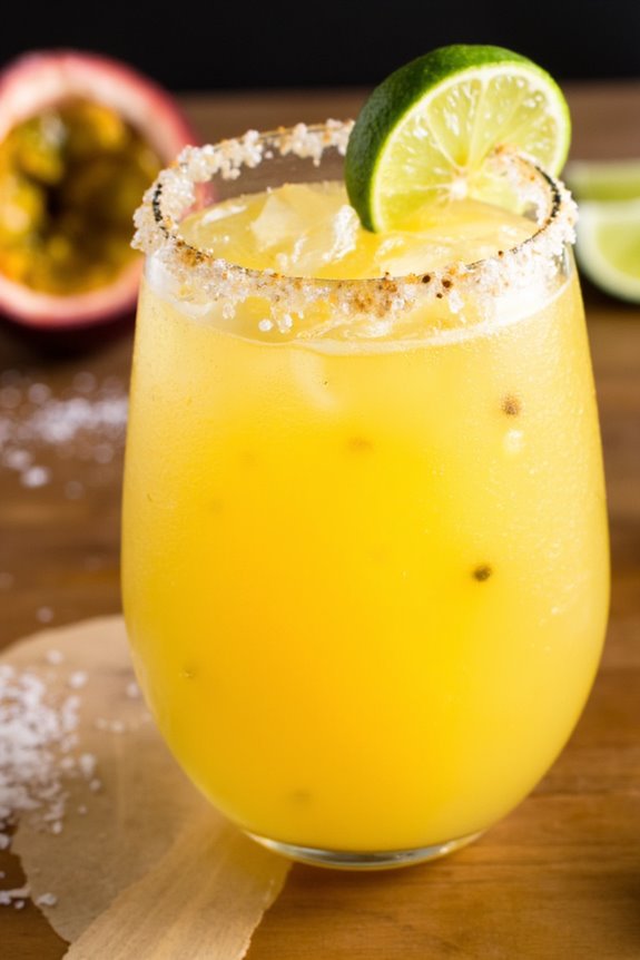 tropical passion fruit slush