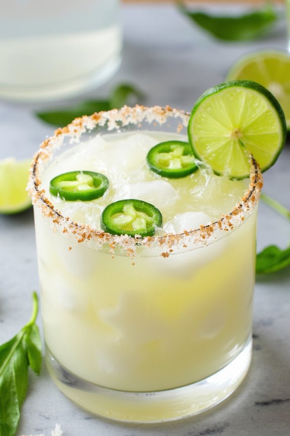tropical spicy coconut margarita