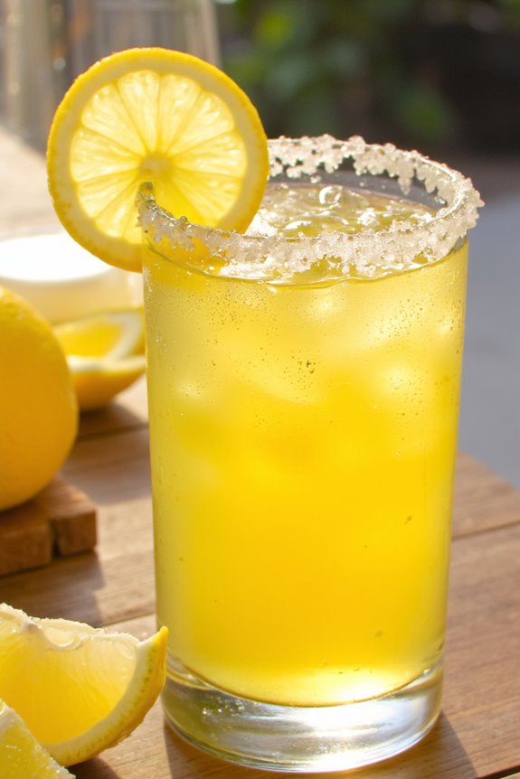 zesty homemade lemon margarita mix